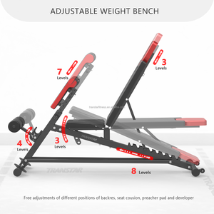 Home Gym Fitness <strong>Bench</strong> Press Machine Flat <strong>Weight</strong> <strong>Lifting</strong> <strong>Benches</strong> with Leg Extension Curl Preacher Pad - Product Image 4