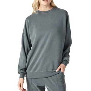 Sweat-shirt confortable en tricot pour femme, style pull à manches longues, respirant, écologique, parfait pour un usage quotidien décontracté - Product Image 5
