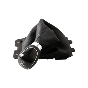 Palanca de Cambios para <span class=keywords><strong>Ford</strong></span> <span class=keywords><strong>Ecosport</strong></span> 2013-2018 con Funda de Piel Sintética Negra y Cubierta de Cuero - Product Image 5