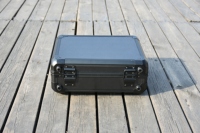 Mallette de transport d'outils en aluminium noir mallette de rangement d'outils portables
