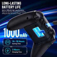 Manette de jeu sans fil avec écran d'affichage et joystick à effet Hall pour PC, Switch, PS, Android, manette de jeu RGB