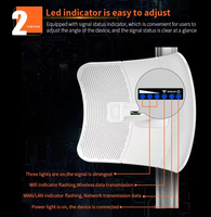 Extensor Wifi para Exteriores de Largo Alcance, CPE para Exteriores de 15KM 10KM, Puente Wifi de Larga Distancia, Router AP CPE Inalámbrico de 300Mbps