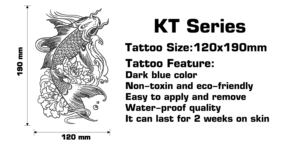 Adesivi per <span class=keywords><strong>Tatuaggi</strong></span> <span class=keywords><strong>Anime</strong></span> a Forma di Serpente a Nove Teste, Stile Giapponese, a Base Vegetale, Impermeabili, Semi-Permanenti per Viso e Corpo - Product Image 2