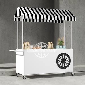 Wholesale Custom Hand Push Stainless Steel Food Truck for Outdoor Use-Hotels Fast Food Hotdog Ice Cream <b>Rust</b> Resistant Design - Product Image 6
