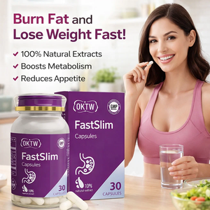 OKTW FastSlim Appetite Suppressant Satiety <strong>Capsules</strong> | Natural Weight Loss <strong>Fat</strong> Burner for Men &amp; Women | in Stock Free Samples - Product Image 1
