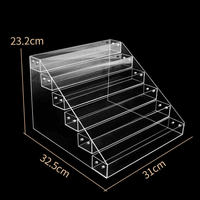 Support multicouche multifonctionnel pour vernis à ongles en acrylique transparent Porte-outil de maquillage Organisateur de cosmétiques Étagère de rangement pour vernis à ongles