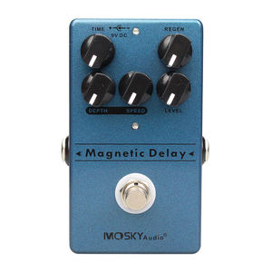 Jingying 2025 Fábrica Hand-Built Série Magnética <span class=keywords><strong>Delay</strong></span> <span class=keywords><strong>Echo</strong></span> 2-em-1 Guitarra Elétrica Baixo Efeito Pedal Peças de Guitarra & Acessórios - Product Image 1