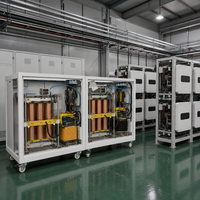Stabilisateur de tension automatique industriel AVR 380V à réponse rapide pour charges motorisées, projet Nigeria SBW-60KVA SVC