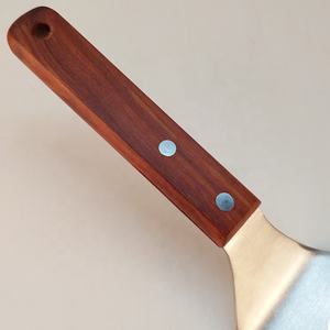 <span class=keywords><strong>Pala</strong></span> de pizza antiadherente de acero inoxidable con mango de madera de roble, nuevas herramientas de pastelería, accesorios, espátula de paleta para Pizzas - Product Image 4