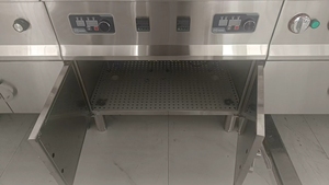 Friggitrice a Doppia Vasca con Mobile Contenitore, Realizzata in Acciaio Inossidabile, Adatta per Catene di Fast-food e Snack <span class=keywords><strong>Bar</strong></span> - Product Image 3