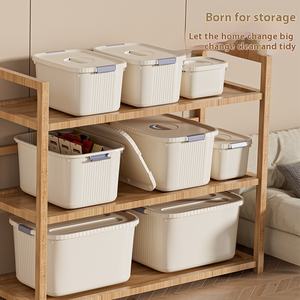 Boîte <span class=keywords><strong>de</strong></span> <span class=keywords><strong>rangement</strong></span> <span class=keywords><strong>de</strong></span> bureau multifonctionnelle en PP rectangulaire <span class=keywords><strong>de</strong></span> <span class=keywords><strong>grande</strong></span> capacité 12L, traitement personnalisé, <span class=keywords><strong>rangement</strong></span> pour jouets d'enfants - Product Image 2