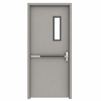 Porte d'entrée extérieure moderne en acier inoxydable robuste et résistante au feu pour centre commercial, hôpital, hôtel, certifiée CE