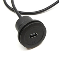 Échantillon gratuit OEM ODM Câble d'extension USB 2.0 de type micro USB mâle vers femelle pour montage sur panneau