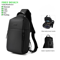 Nouveau sac de mode pour homme, grande capacité, sac bandoulière multifonctionnel pour homme, sac de poitrine léger et simple