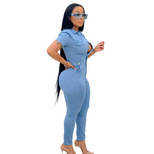 Tute in Jeans Jeans <span class=keywords><strong>donna</strong></span> a <span class=keywords><strong>maniche</strong></span> <span class=keywords><strong>lunghe</strong></span> - Product Image 4