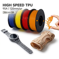 Filament TPU 95A haute vitesse BIGGOLDEGG 1,75 mm 1 kg, matériau 3D flexible à haut débit, anti-accrochage pour appareils portables et pièces RC