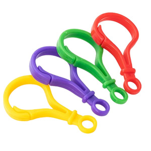 Hebillas de plástico de colores con forma redonda, ganchos extraíbles para llaveros, accesorios de joyería, clips para bolsos, tipo clip para bombillas - Product Image 1