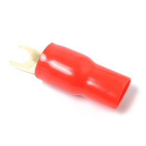 Lug <b>Terminals</b> 4Ga Brass Fork Type 1P 1-Core For Automotive Audio Wiring - Product Image 3
