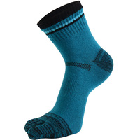 100% coton hiver orteil chaussettes hommes équipage rayé cinq doigts personnalisé orteil chaussettes
