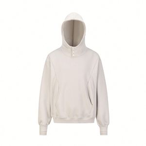 Nouveautés H5552 – Sweats à capuche Ninja personnalisés en molleton bouclette 350 g/m² avec design demi-masque intégré – Vente en gros - Product Image 2