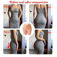 Pantalones de silicona de talla grande para mujer, con relleno de silicona para glúteos, para travestis y personas transgénero, ropa interior con entrepierna abierta, levantador de glúteos.