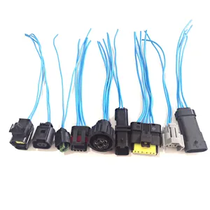 custom auto cable assembly automobile fep fci tyco connector automotive car light pigtail wiring harness