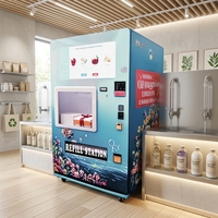 Máquina Expendedora de Detergente Líquido de Autoservicio en China, SDK, Código QR, Cambio de Monedas, Capacidad de 600L, 4G LTE, Software de Gestión de Inventario