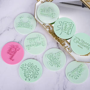 Acrylique <span class=keywords><strong>Joyeux</strong></span> <span class=keywords><strong>Anniversaire</strong></span> <span class=keywords><strong>Joyeux</strong></span> Noël Cookie Embosser Moule <span class=keywords><strong>Pochoir</strong></span> Fondant Glaçage Biscuit Moule Fournitures De Cuisson - Product Image 1