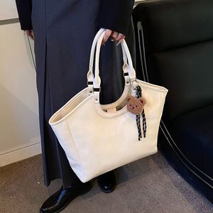 Bolsos de Mano de PU de Gran Capacidad a la Moda, Bolsos de Mano de Cuero Impermeables para Mujer - Product Image 1