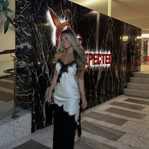 Vestido <span class=keywords><strong>de</strong></span> Verano OEM <span class=keywords><strong>de</strong></span> Moda Blanco para Fiesta, Ligero, al por Mayor, con Decoración <span class=keywords><strong>de</strong></span> Encaje Negro Sexy, para Coser - Product Image 3