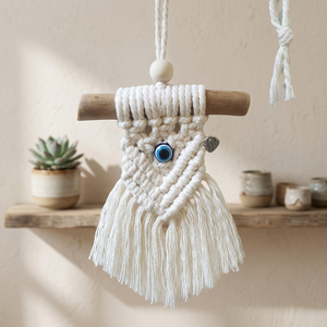 Handmade Cotton Woven Still Life Tapestry Pendant Bohemian Interior <b>Wall</b> <b>Decoration</b> for Birthday Wedding Custom Size Available - Product Image 3