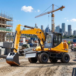 Suministro Directo de Fabricante: Excavadora Hidráulica de Ruedas W915E de 14.6t, Tracción en las Cuatro Ruedas, Excavadora Móvil con Soporte para Martillo Rompedor - Product Image 1