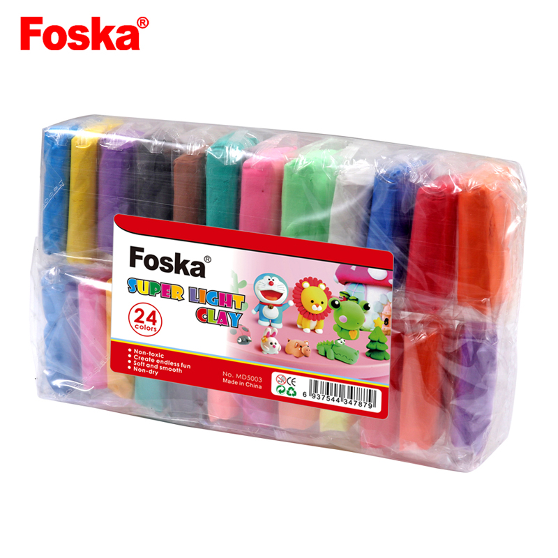 Foska цветной Интеллектуальный образовательный Пластилин «сделай сам», пенообразовательный пластилин
