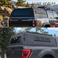Ford F150 RAM 1500 Hardtop Truck Cap Canopy Aerospace Aluminum No Drill 5.7FT Bed Pickup Topper Camper Shell Waterproof