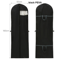 Housses de Rangement Suspendues en PEVA Givré pour Vêtements, Housse Anti-Poussière Personnalisée pour Robe de Mariée et Costumes, Sac Cadeau Imperméable pour Robes