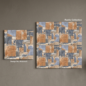 Carreaux de sol extérieurs robustes en porcelaine vitrifiée, motif marbre, 16x16 pouces, style rustique, pour parking - Product Image 2