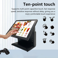 Terminal POS Silencioso Sin Ventilador Todo en Uno con Pantalla Táctil Windows 10, Caja Registradora OEM Directo de Fábrica para Restaurante, Supermercado, Comercio Minorista