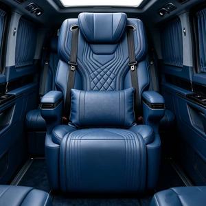Asiento de Capitán para Van de Negocios de Lujo <span class=keywords><strong>Azul</strong></span> <span class=keywords><strong>Marino</strong></span>, con Masaje Eléctrico, Ventilación y Reclinación, Asiento VIP Modificado para MPV y Minibús - Product Image 2