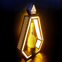 Base de bouteille de vin VIP avec LED rechargeable, présentoir de bouteille en acrylique, support à vin