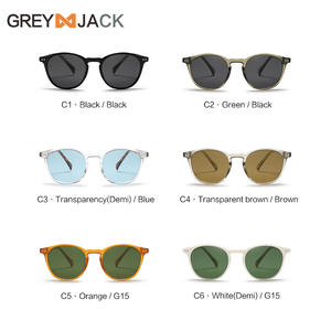 Lunettes de soleil Greyjack unisexes, monture TR90, lentille TAC, protection UV400, type 3, pare-soleil, couleur noire, KG2503 - Product Image 2