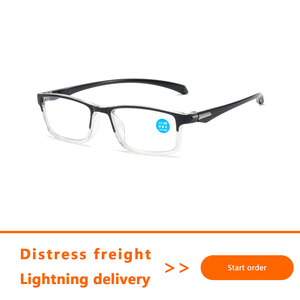 Nouvelles Lunettes de Lecture Anti-Lumière Bleue Tendance, Monture Noire Rétro Designer, Unisexe, pour Hommes, Presbytie, Optiques - Product Image 2