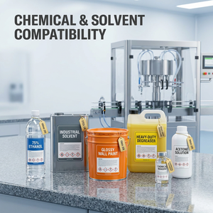 Ligne de remplissage automatique pneumatique antidéflagrante pour alcool, éthanol, solvant, liquides chimiques et peintures en bouteille - Product Image 5
