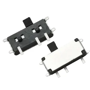 customizable MSK12C02 DC4V 0.3A metal 2 position slide switch 7 Pin SMD Mini Slide power switch