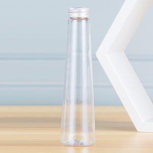 Botellas de Plástico Redondas de 250 ml y 350 ml con Forma de Cono, Diseño Nuevo, para Jugos, Té, Leche y Bebidas, para PET con Tapa y Serigrafía - Product Image 3