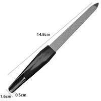 Marque privée pas cher prix Durable anti-dérapant manucure pédicure outils de soin des ongles en acier inoxydable beauté Mini lime à ongles
