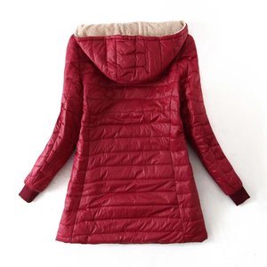 Femmes Automne <span class=keywords><strong>Hiver</strong></span> Garder Chaud <span class=keywords><strong>Manteau</strong></span> mi-<span class=keywords><strong>long</strong></span> à fermeture éclair 2025 Manteaux <span class=keywords><strong>grande</strong></span> <span class=keywords><strong>taille</strong></span> avec capuche - Product Image 6