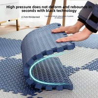 Tapis de sol emboîtables au design créatif avec une grande élasticité pour l'espace de ramper des bébés
