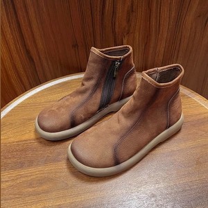 Botas de Tobillo para Hombre 2026, de Cuero Genuino, Suela Suave, Cómodas, de Caña Alta, Casuales, con Cierre de Cremallera, Punta Redonda, Botas Cortas para Hombre - Product Image 4