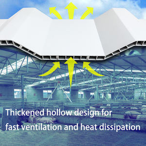 แผ่นพีวีซีกลวงกระเบื้องหลังคาแผ่นหลังคาสองชั้นพลาสติกอเนกประสงค์ - Product Image 5