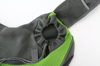 Sac à dos léger et réglable en PU pour animaux de compagnie avec fermeture éclair et ceinture, design ergonomique, transporteur de voyage confortable pour chiens et chats